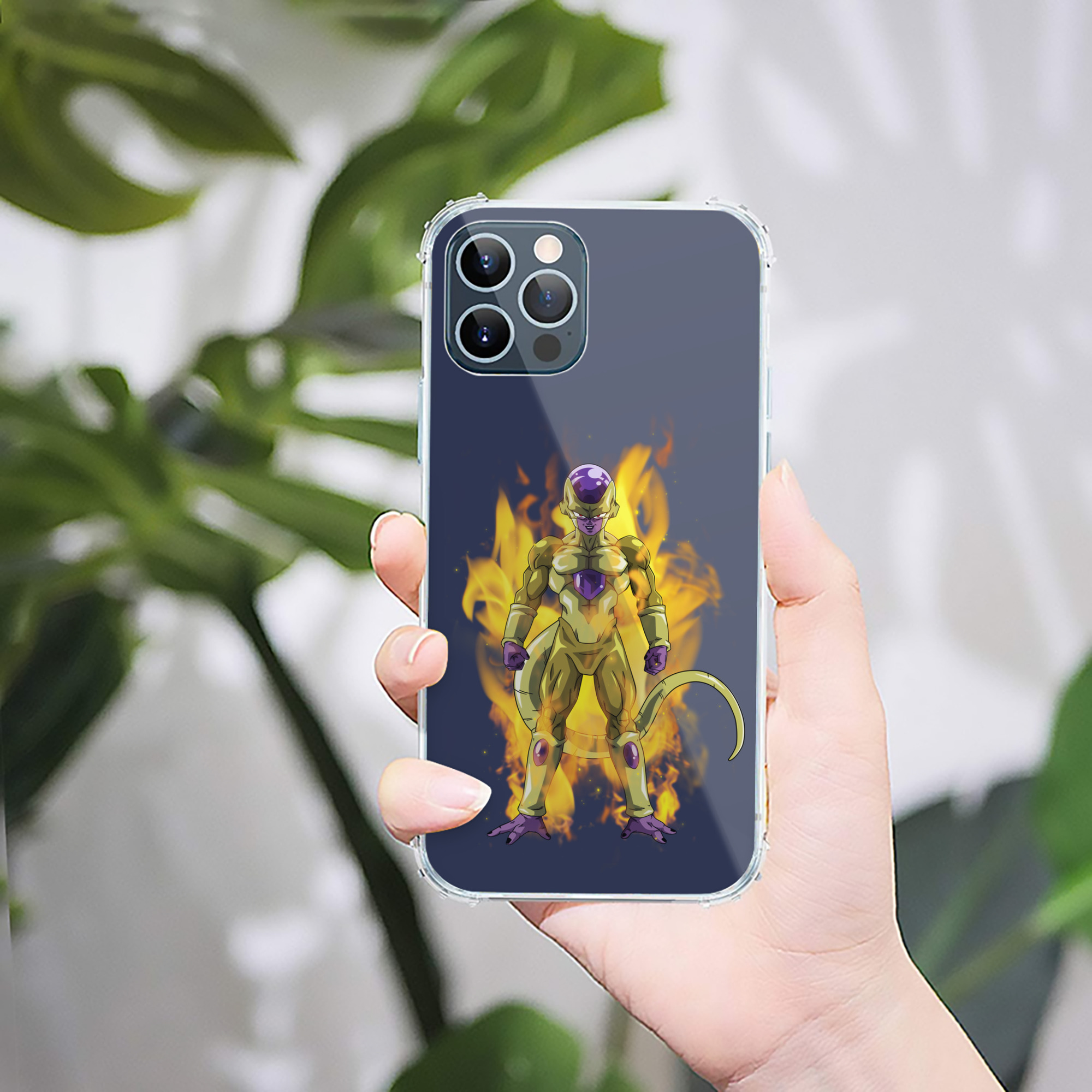 （画像用） ドラゴンボール フリーザ DRAGON BALL Frieza 【iPhone 12シリーズ対応】透明スマホケース（クリアソフトケース）